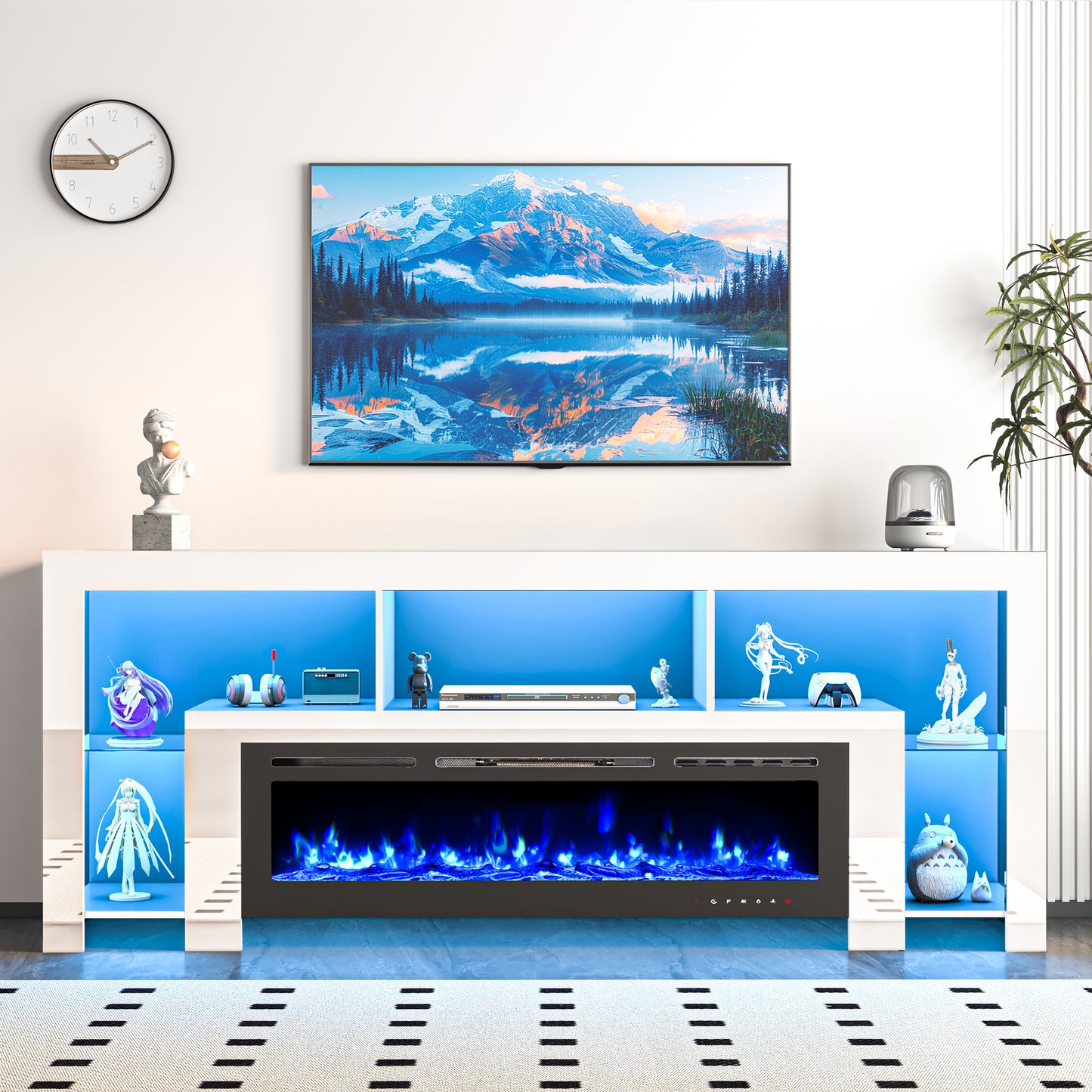 94.5" Fireplace TV Stand with 50" Fireplace for TVs Up to 100"