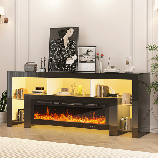 94.5" Fireplace TV Stand with 50" Fireplace for TVs Up to 100"