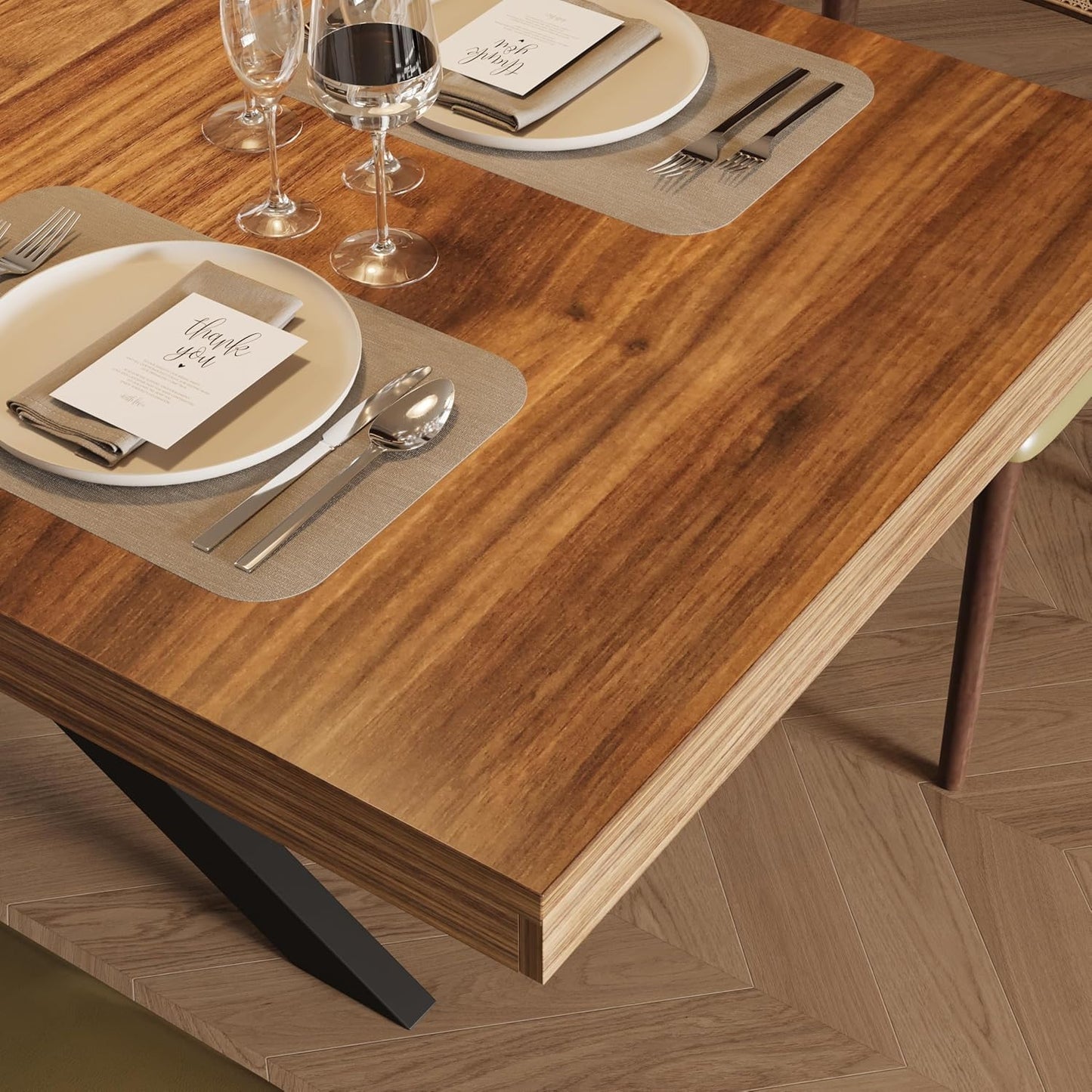 59"-78.7" Extendable Dining Table for 6 8 People(No Chair Included)